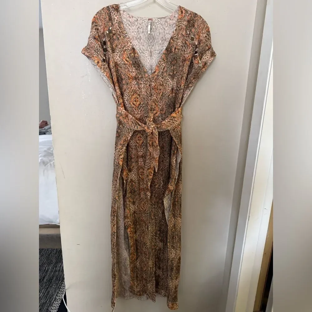 Free People Farrah Midi Dress Large